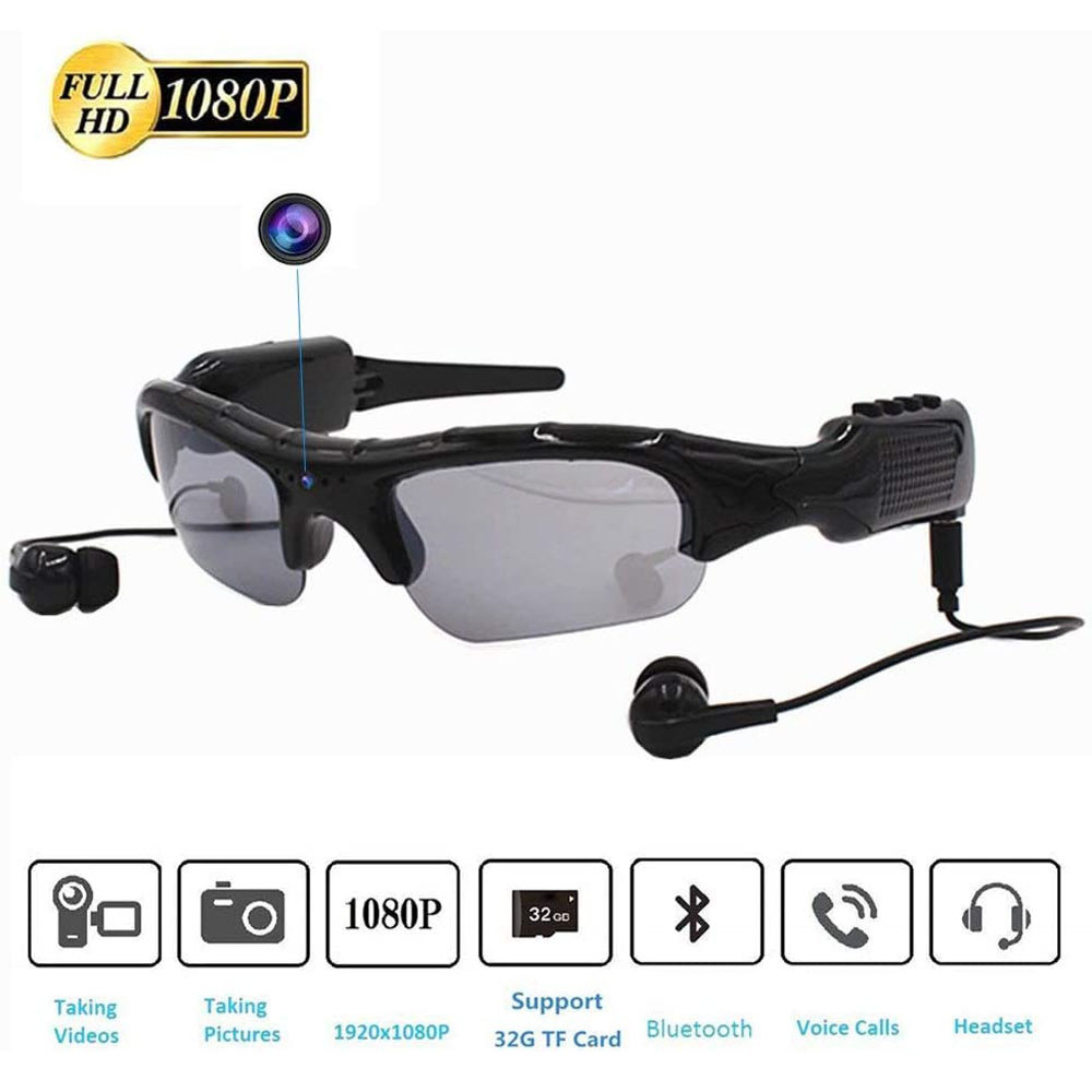Mini Camera Multi-function Sunglasseswith Bluetooth Headset Sports