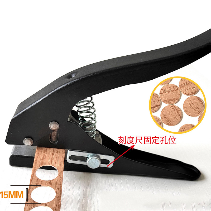 15mm Circle Hole Punch Paper Punch Hand-held Round Single Hole Punch for ID Cards PVC Cards Badge Ph