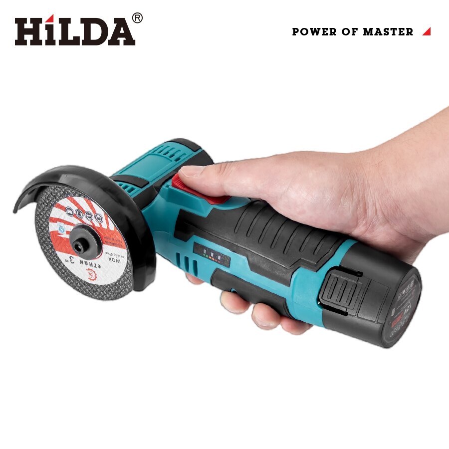 HILDA 12v Mini Angle Grinder Rechargeable Grinding Tool Polishing