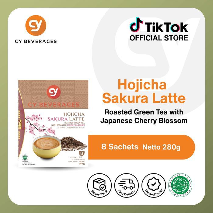 CY Hojicha Sakura Latte Roasted Matcha Latte 8s
