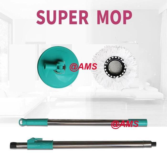IFY (IMPORT) AMS TONGKAT PEL SPIN MOP / GAGANG PEL SPIN MOP +KAIN PEL TERMURAH TERLARIS