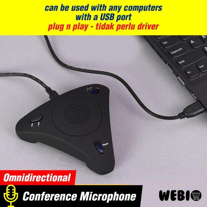 MIC SPEAKER U08 SPIKER MICROPHONE USB SPEKER MIK MEETING CONFERENCE