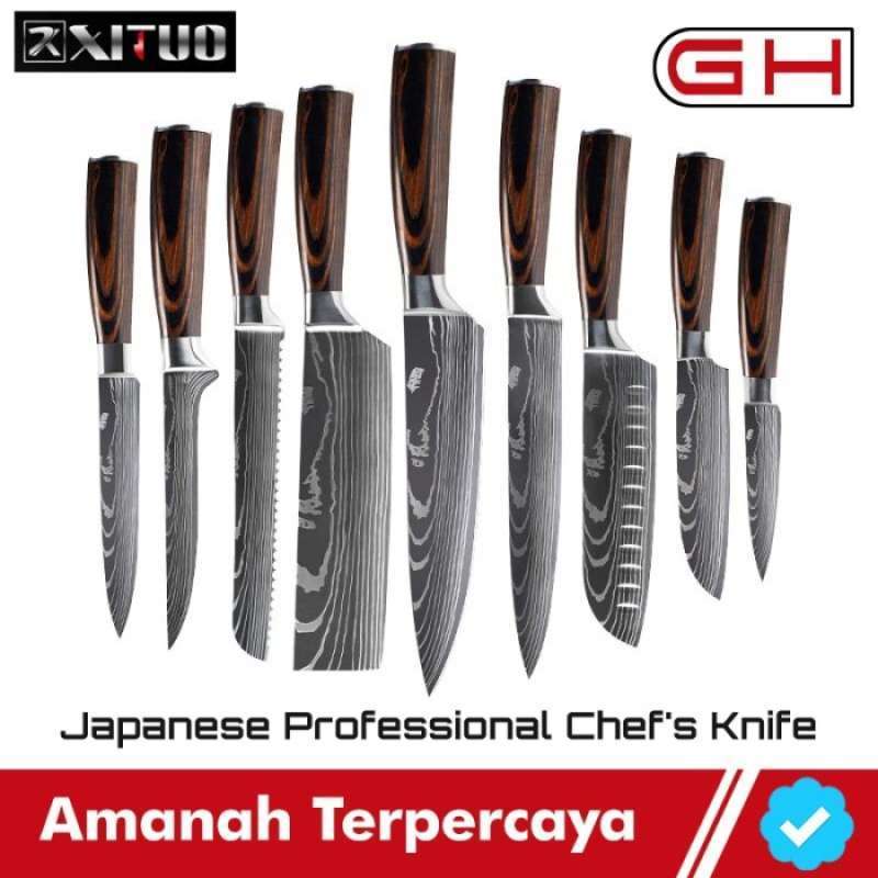 Pisau Dapur Set Chef Damaskus XITUO