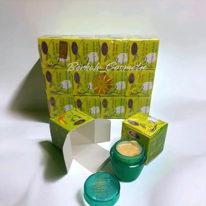 hvs 12 pcs Cream SP Ginseng Uv whitening Original Lusinan Pemutihan Extract