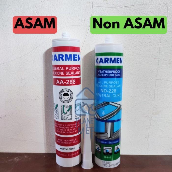 `````````] KARMEN LEM SEALANT / SILICON / LEM KACA (ASAM & NON ASAM)