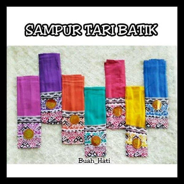Selendang Tari / Sampur Batik Dewasa - Sampur Tumpal Dewasa - Sampur Batik Besar Panjang