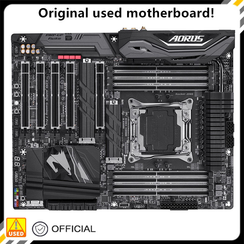 For X299 AORUS Gaming 7 Pro Used original For Intel X299 Socket LGA 2066 DDR4 128G motherboard LGA20