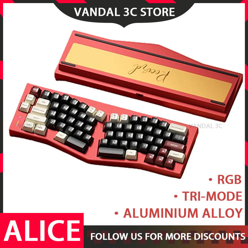 Weikav Record Alice Tri ModeKeyboard Kit Rgb Gaming Kit Customized Mechanical Aluminium Keyboard Kit