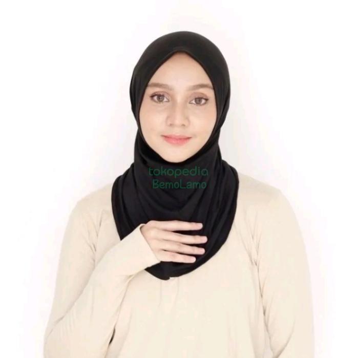 Jilbab Sport Hijab Olahraga Tanpa Pet Kerudung Instan Sport