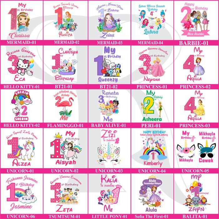 93fd- Kaos Couple Family CustomBaju Family Couple Ulang Tahun Anak Tema Baby Shark Dan Lain