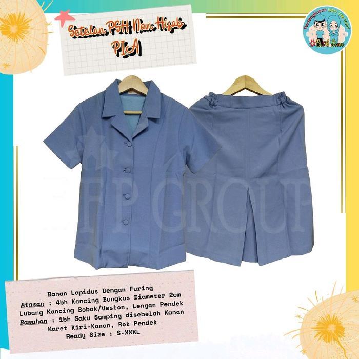 SETELAN PSH PSL PIA NON HIJAB BAHAN LAPIDUS