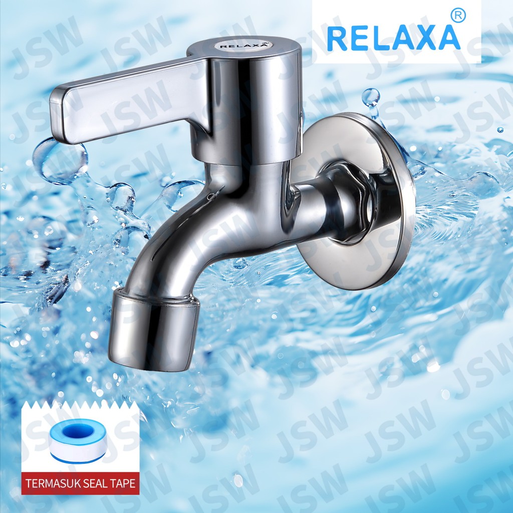 Kran Tembok Air Bak Mandi Kran Bathroom Stainless Steel Cocok Untuk Kamar Mandi Wastafel Bahan Berku