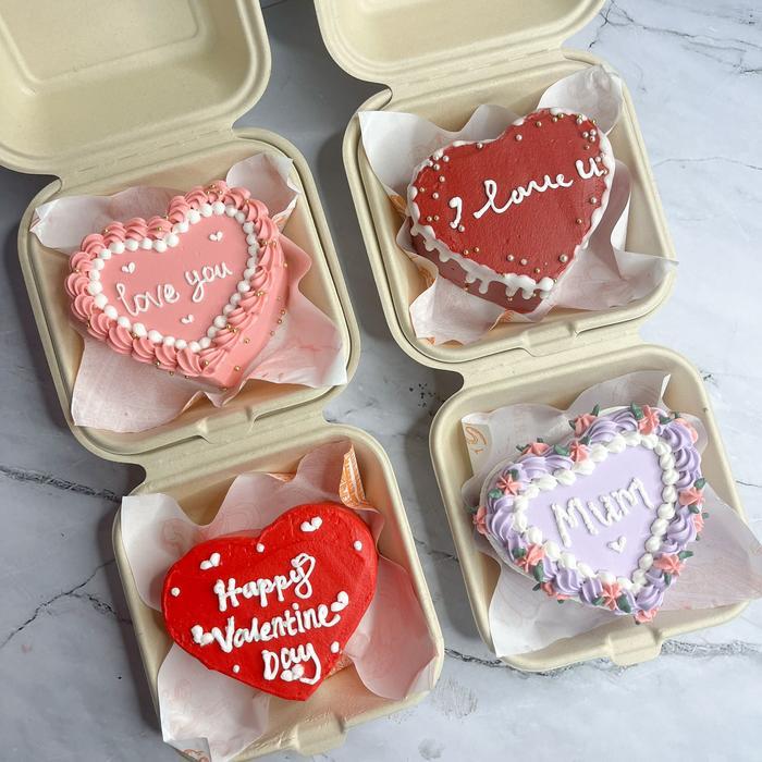 Valentine 2025 / Bento Cake / Korean Cake / Hampers Valentine / Mini Cake / Bday Cake