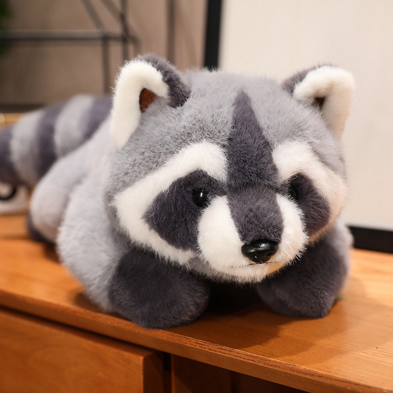 40/55Cm Raccoon Lovely Raccoon Cute Soft Stuffed Animals Doll Pillow For Thday Gift