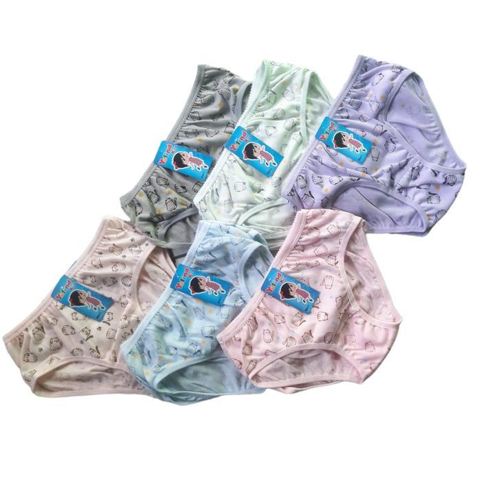 SyGAnAK- Cd Anak Perempuan Yutind Kids 1184 Isi 6 Pcs Celana Dalam Anak Perempuan