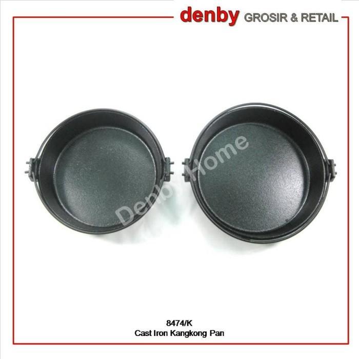 Cypruz Kitchenware - Cast Iron Cooking Pot Hot Plate Kangkong Sukiyaki Pan 22cm 24cm 8474/K