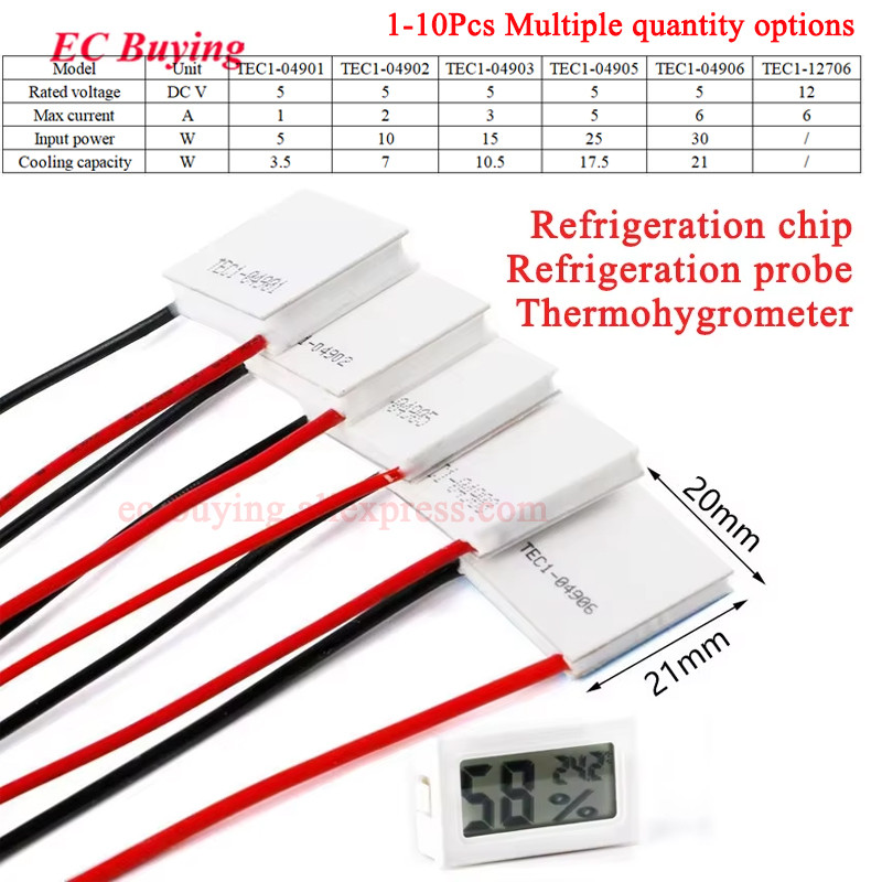 Tec1-12706 Tec1 04901 04902 04903 04905 04906 5V 12V Semiconductor Refrigerator Thermoelectric