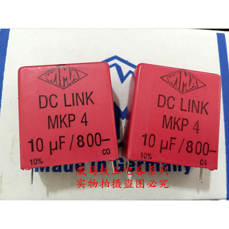 2020 Hot Sale 4Pcs/10Pcs Germany Wima Mkp4 800V 10Uf 800V 106 P: 27.5Mm Audio Capacitor Free