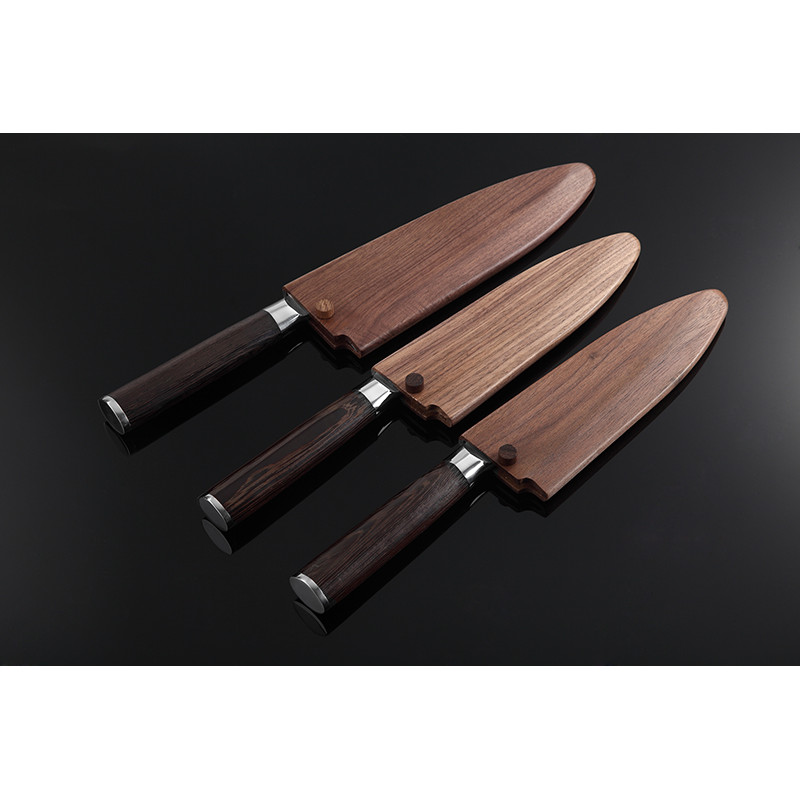 Black walnut solid wood magnetic scabbard Japanese style blade knife fish head knife cuisine sushi k