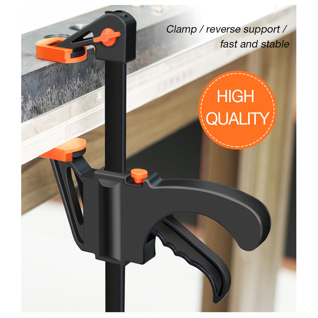 Tool DIY Adjustable Hand Woodworking Spreader 4 Inch Clip Kit Quick Ratchet Release F Clamp Speed Sq