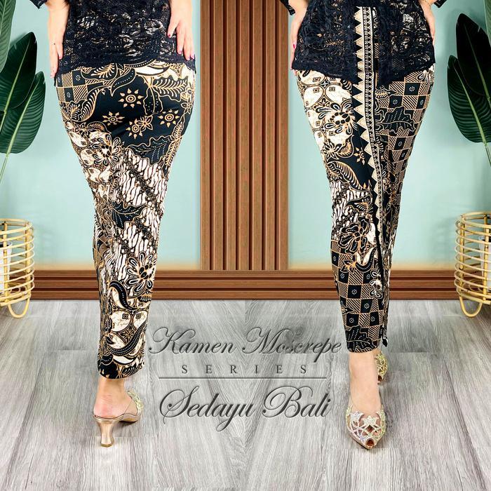 Kamen jadi bali/kamen moscrep batik/rok jadi rok bawahan tradisional/kamen bawahan jadi/Wanita