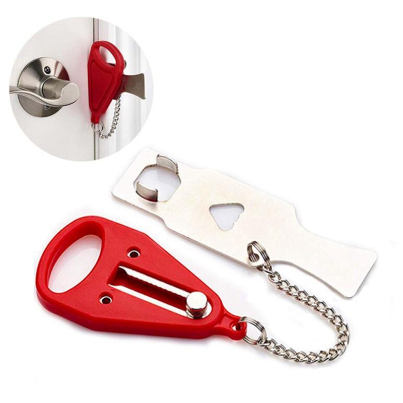 Portable Hotel Door Lock Locks Self-Defense Door Stop Travel Travel Accommodation Door Stopper Door 