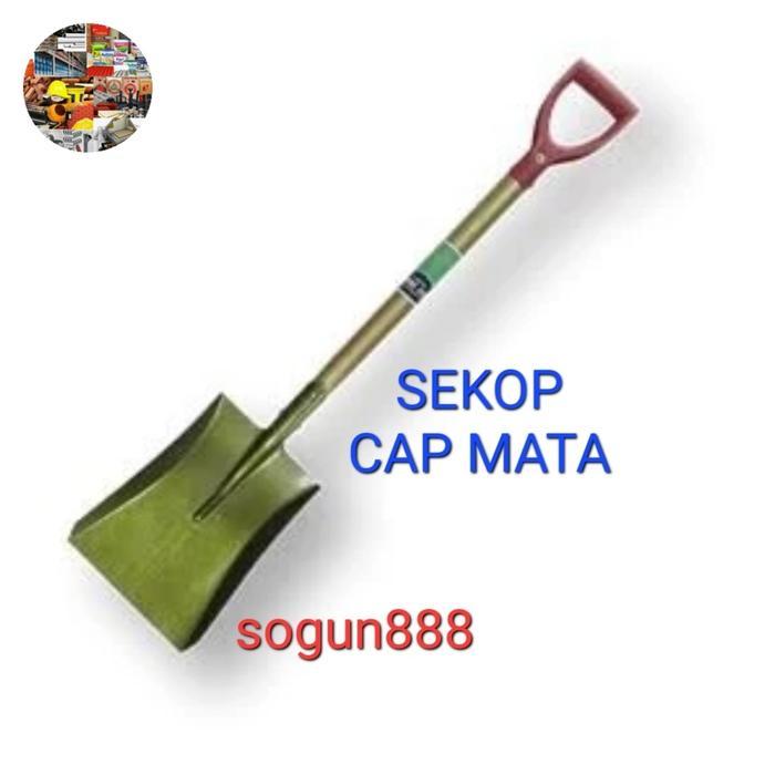 Sekop rata cap Mata. Sekop pasir papak.Skop. Shovel. via kurir instan