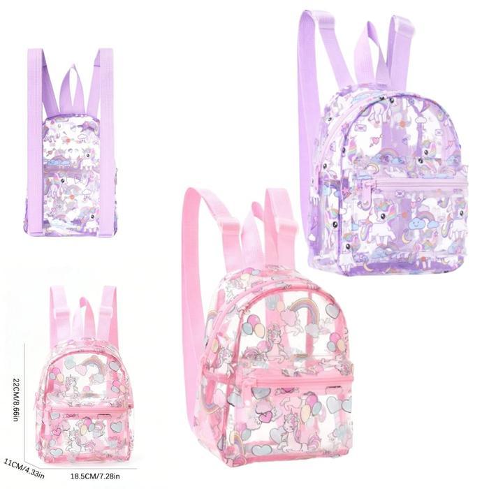 Tas Ransel Anak Mini Transparan Hadiah Ulang Tahun Lucu - Tas Mika Transparan Fashion Anak tasanak
