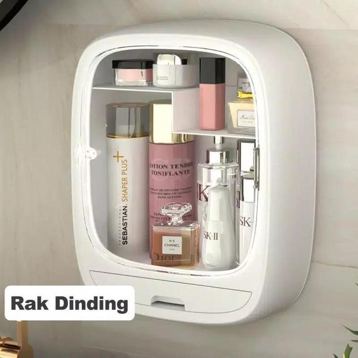 Shenar , Tempat Make Up /Rak Gantung Kosmetik Oval / Kotak Make Up Kam