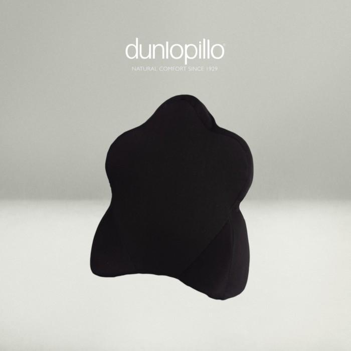 Dunlopillo Lumbar Support Pillow Black Bantal Sandaran Kursi Hitam Original