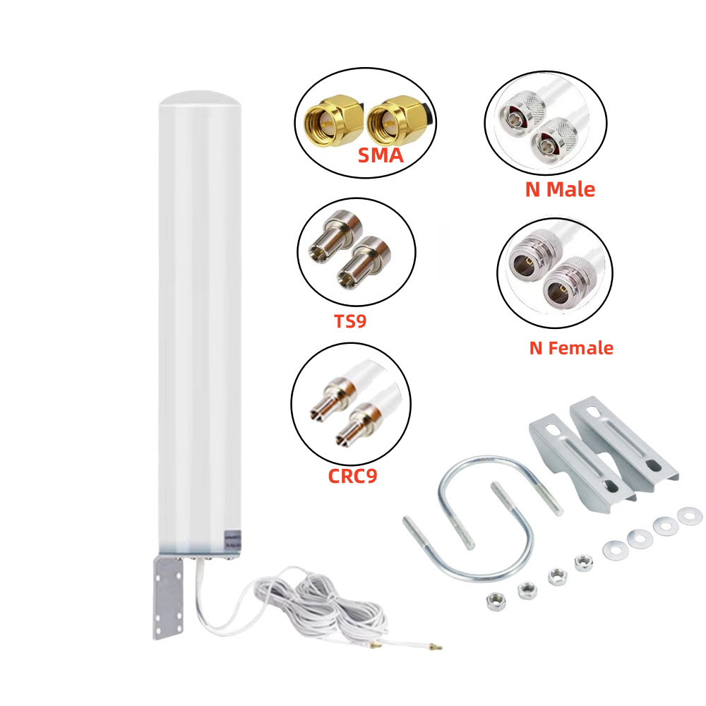 Remote 5G 4G LTE 3G GSM 600~4900MHz external router line communication omnidirectional outdoor 18dbi