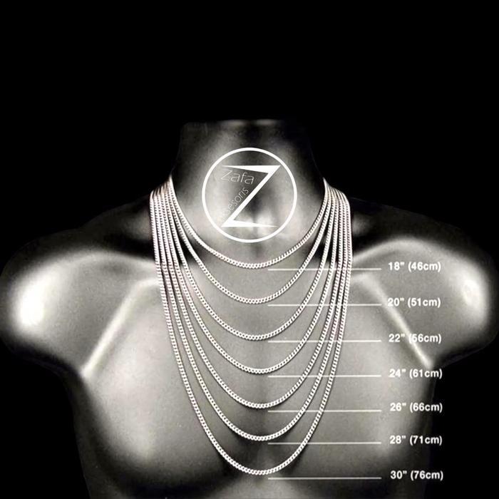 h2e3- Zafa Kalung Real Titanium Pria Wanita Liontin Huruf Bulat Gantung - Italy X Circle