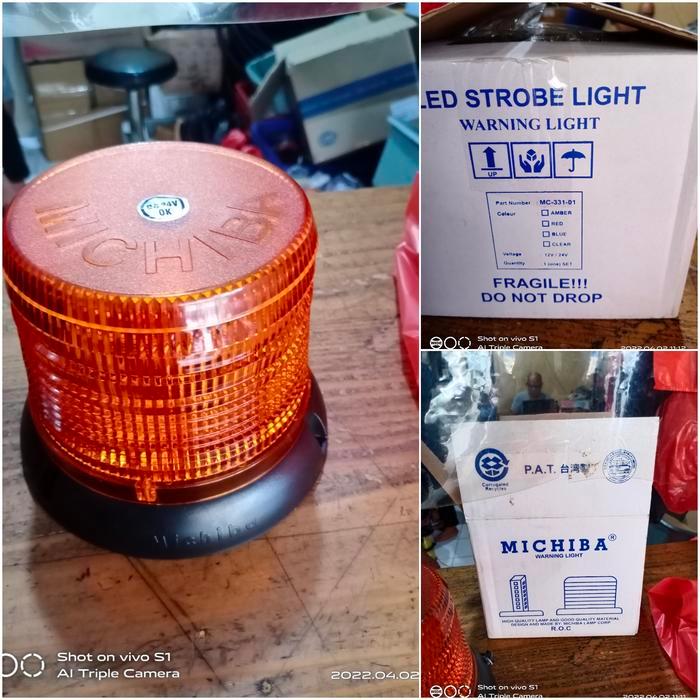 ROTARI LED BLITZ LAMPU WARNING KUNING