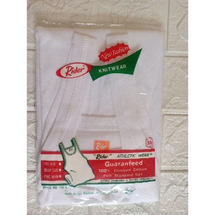 Re0H- 1Pc_Singlet Rider Size 32.34.36.38.40.42 / Singlet Pria / Kaos Kutang Rider / Kaos Dalam Pria