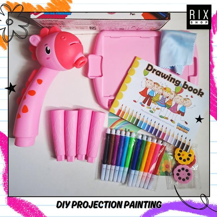 MAINAN ANAK IMPORT PROJECTOR PAINTING SMART PROJECTOR DESK PAINTING KODE 707