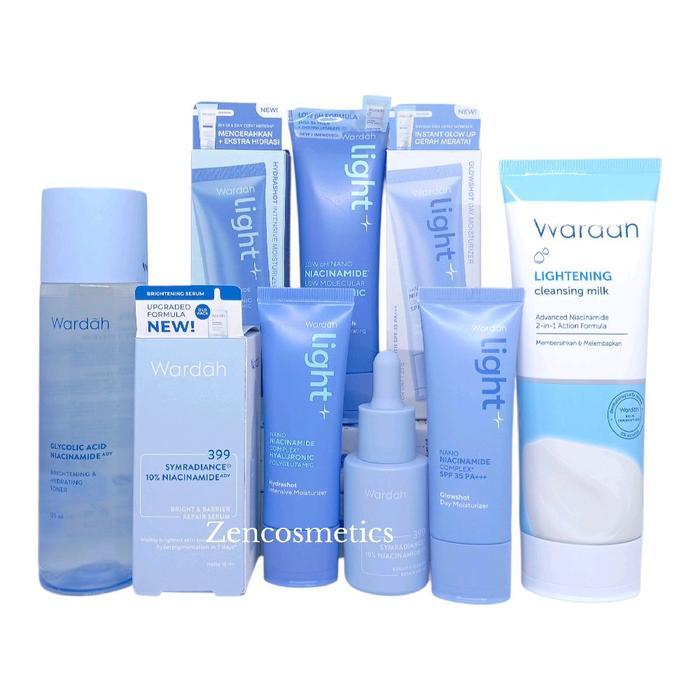 hvs Paket Kosmetik untuk Flek Hitam Membandel/ Skincare Glowing Seketika/ Wardah Original [WTTZ0005]