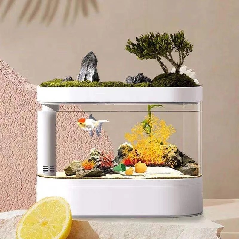 WIFI lazy desktop fish tank remote control water change feed fish lighting filter oxygen supply fish