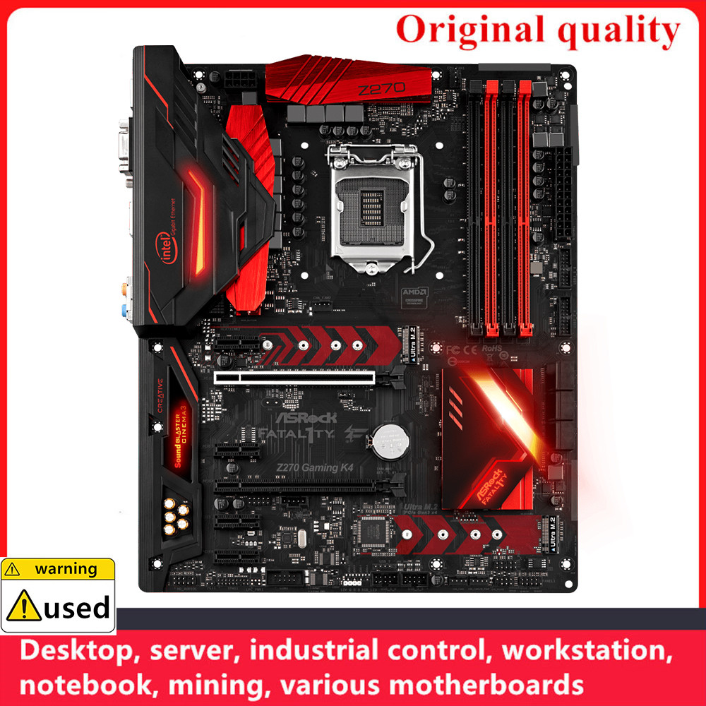 Used For ASRock Z270 Gaming K4 Motherboards LGA 1151 DDR4 64GB ATX Intel Z270 Overclocking Desktop M