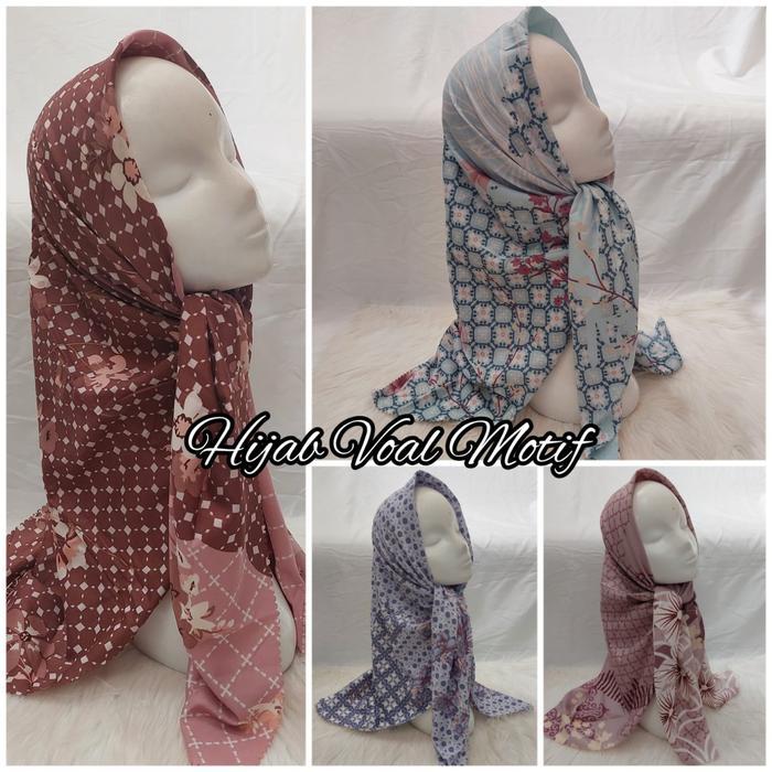 Jilbab Azara Segi Empat Motif Laser Cut ( Azara Forever )