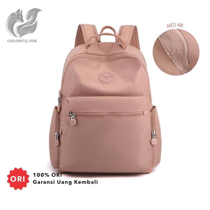 Tas Ransel Wanita Korean Style Backpack Anti Air COLORFUL FOX 0459-1
