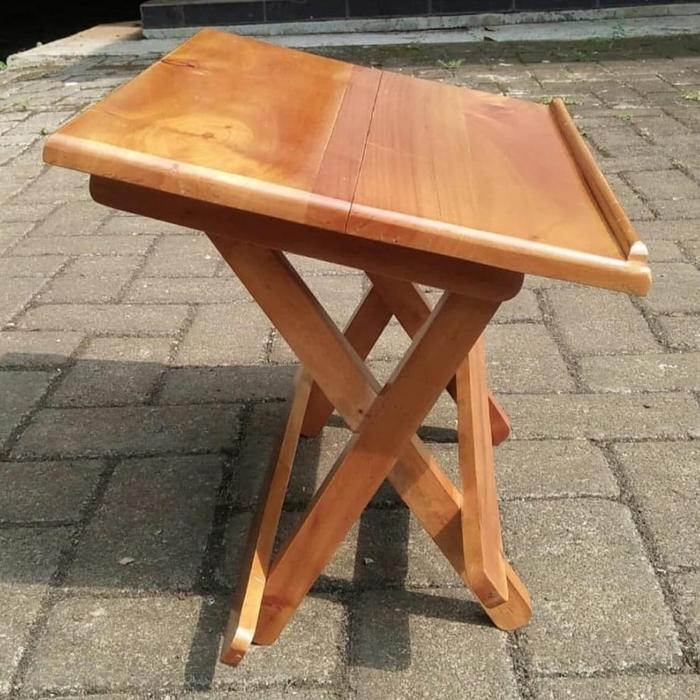 New Rehal Kayu Miring / Meja Lipat Miring