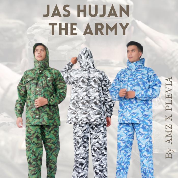 SIAPKIRIM New ARRIVAL THE ARMY Jas Hujan AMZ X PLEVIA READY STOCK