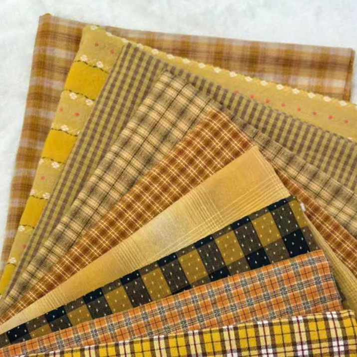 Bargain price Japanese Yarn Dyed Cotton Fabric Material for Clothes Telas Patchwork Yarn-dyed Fabric