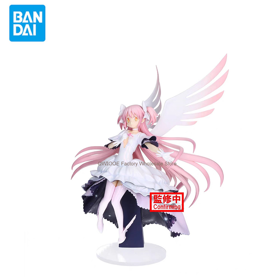 Original Genuine Banpresto Madoka Magica 20cm Madoka Kaname Action Figure Collectible Model Toys