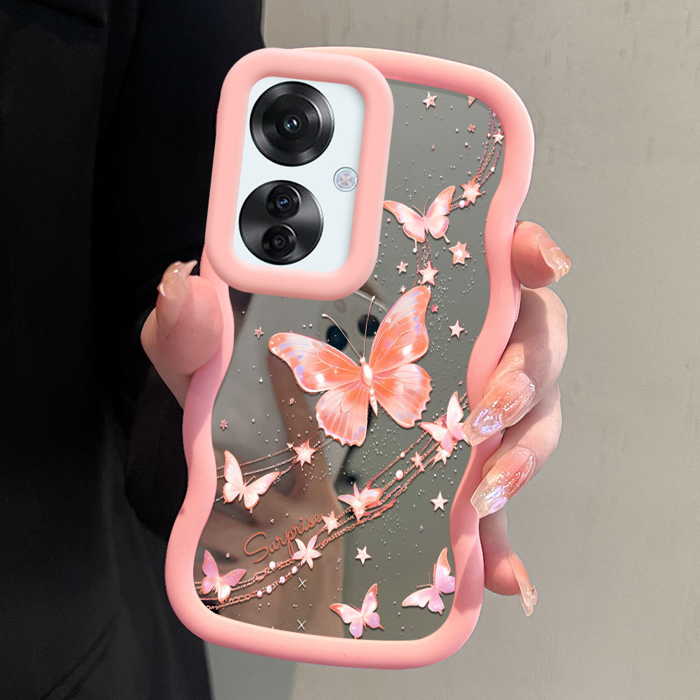 Casing Hp Untuk OPPO Reno 11F 5G Mirror Cassing Phone Berbagai Warna Case Mode Kupu Kesing MKL 4102 