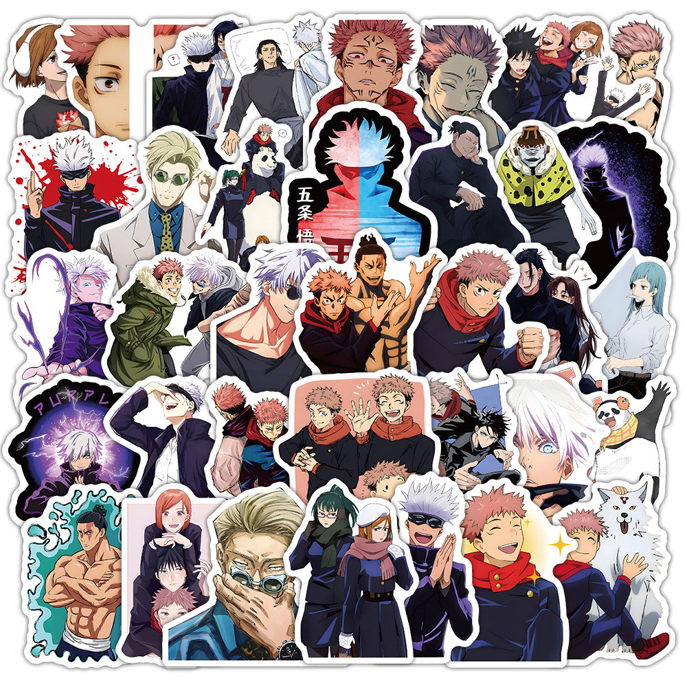 54Pcs Gojo Satoru Stickers Jujutsu Kaisen Graffiti Stickers Computer Cup Stickers