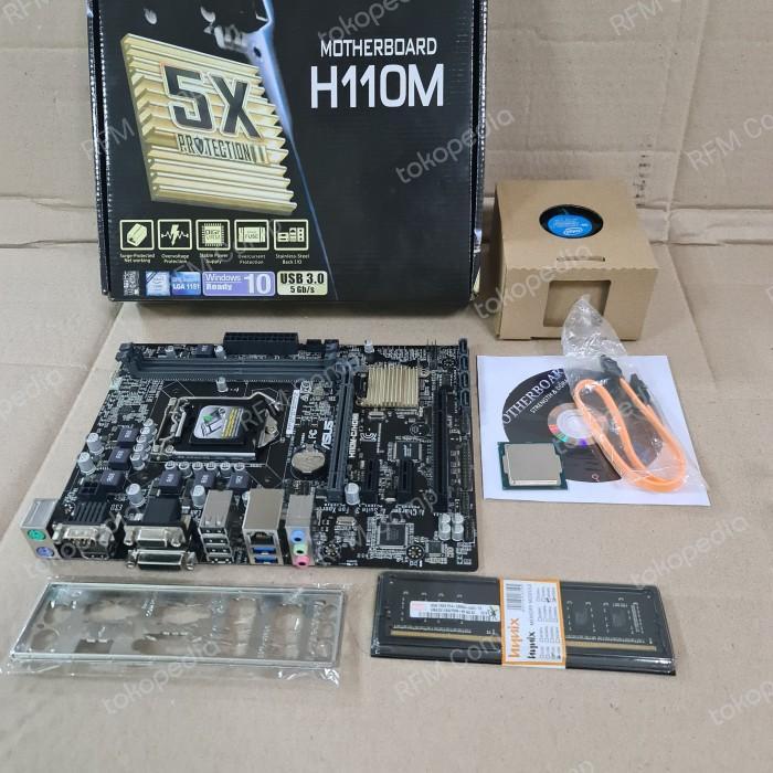 Paketan Baru Mainboard H110 + Core i5 gen7 + Fan + Ram Ddr4/ Tanpa Ram