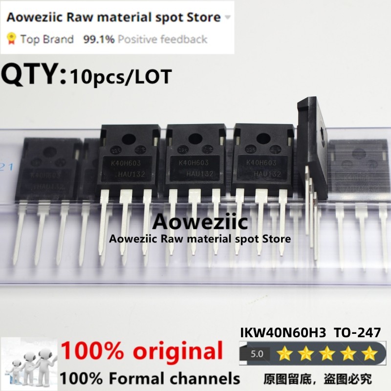 Aoweziic 2023+ 100% New Imported Original Ikw30N60H3 K30H603 Ikw40N60H3 K40H603 To-247 Converter
