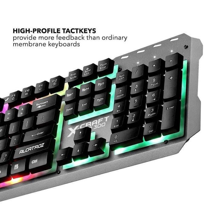 Alcatroz X-Craft XC-3000 Spill Proof Gaming Keyboard + Mouse Combo
