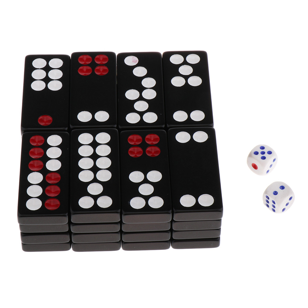 32Pcs Traditional Chinese Pai Gow Paigow Tile Set Casino Game for Family Play